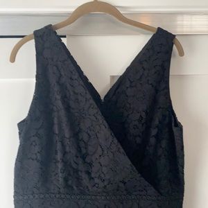 Black lace cocktail dress